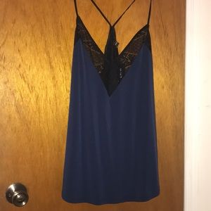 NWT Lace Trimmed Razorback Cami -XL